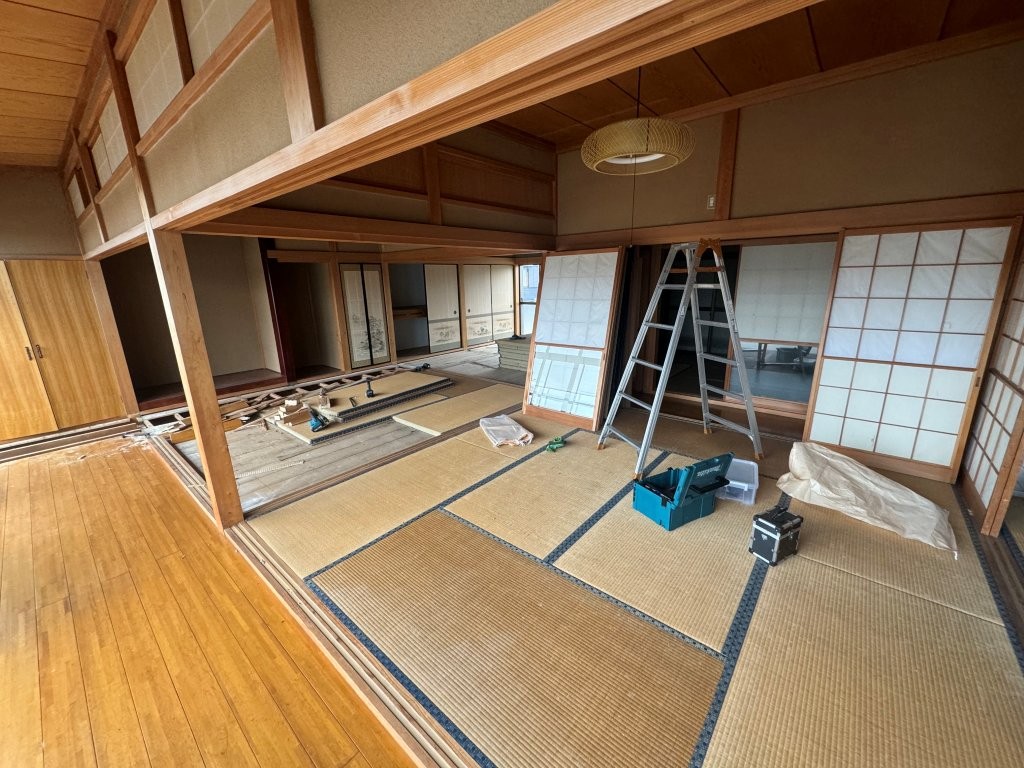 幸手市 和室リノベーション前 畳と建具が残る戸建て住宅の続き間